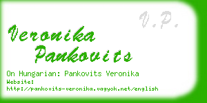 veronika pankovits business card